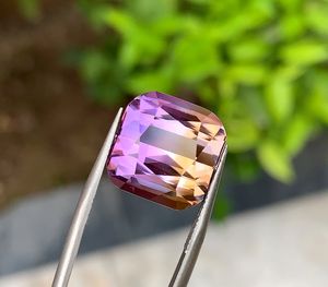 Top Quality Rich Bi-Color 100% Natural Bolivian Ametrine <b>Cushion</b> Cut Loose Genuine Gemstones For Jewelry Making Use Wholesale - Product Image 3