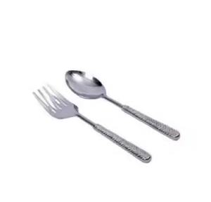Recién llegado, superventas, juego de servidor de ensalada, juego de cubiertos de acero inoxidable con cubiertos de plata con mango, utensilios de cocina para té - Product Image 3
