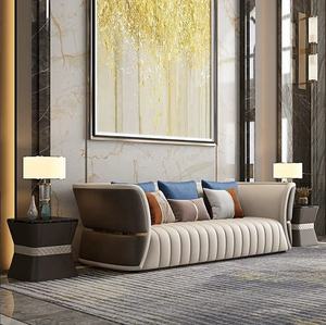 Juego de Sofás Chesterfield Minimalista Moderno de 3 Plazas, Ecológico, Duradero, Madera de Teca Sólida, Cuero Premium, Muebles para Sala de Estar - Product Image 5