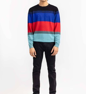 Prix de gros sur mesure Pull-over pour hommes Col rond Style solide Hiver Coton Polyester Design personnalisé - Product Image 1