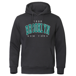 1898 Brooklyn New York Printed <b>Mens</b> Hoody Creativity Crewneck Clothing Fashion Oversize <b>Sweatshirt</b> Fashio Crewneck Hoodie Male - Product Image 4