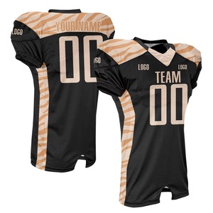 Customizable Men's Rugby T-shirts Loose Fit Quick-Dry Sports T-Shirt with <b>Red</b> Neck Short Sleeve American <b>Football</b> Uniform Set - Product Image 3
