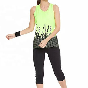 Camiseta sin mangas lisa de verano a la moda, camisetas personalizadas con logo liso para mujer y camisetas deportivas cortas para yoga. - Product Image 5
