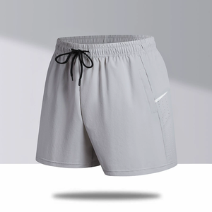 Pantalones Cortos Deportivos para Hombre, Cintura Elástica con Cordón, Bolsillo, Ligeros, de Secado Rápido, Transpirables, Ecológicos, de Lona Sólida - Product Image 2