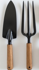 Truelle de jardin en fer fabriquée à la main en finition patinée Artisan fait avec une forte adhérence Designe jardinage et appel extérieur décoratif. - Product Image 2