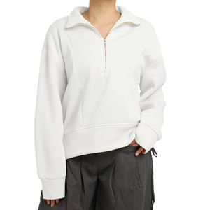 Women's Heavyweight Comfortable casual streetwear <b>Drop</b> Shoulder figures breathable Eco-friendly hoodies Knitted sweatshirt - Product Image 4