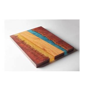 Tabla de Cortar Redonda de Madera y Resina con Diseño de Onda, Tabla de Cortar de Alta Calidad, Tabla para Servir Queso, Hecha a Mano, Duradera, Apta para Lavavajillas - Product Image 6