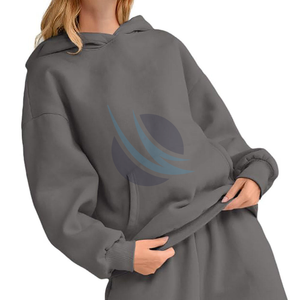 Hecho en el mejor Material, sudaderas con capucha para mujer, ropa de calle de manga larga, Sudadera con capucha de algodón, nuevas sudaderas con capucha de hombro caído a la moda para niñas - Product Image 4