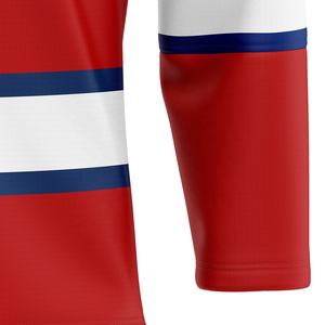 IGNITE TECH hommes Hockey sur glace maillot uniforme personnalisé équipe vêtements de sport rouge blanc à manches longues respirant séchage rapide 100% Polyester - Product Image 3