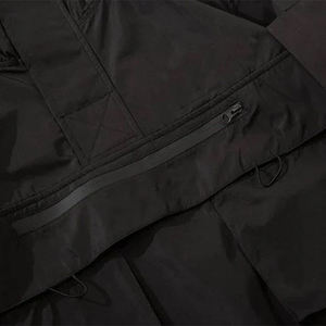 Vente en gros Veste de mode Techwear personnalisée pour hommes Veste coupe-vent Streetwear imperméable à capuche noire respirante OEM - Product Image 3