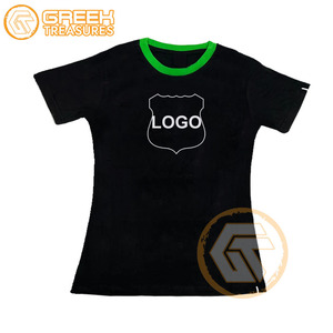 Vente en gros Alpha | Kapa T-shirt pour femme Vêtements de sororité Jersey de coton T-shirt respirant de haute qualité Alpha Vêtements grecs pour femme - Product Image 1