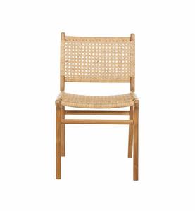 เก้าอี้รับประทานอาหารสไตล์โมเดิร์นพร้อมหวายและเบาะสำหรับเฟอร์นิเจอร์บ้านเก้าอี้รับประทานอาหารเฟอร์นิเจอร์ห้องรับประทานอาหารเก้าอี้ไม้หวาย - Product Image 4