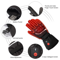 Gants en cuir chauffants électriques rechargeables du Sauveur pour la course de vélo pour la moto d'hiver Dropshipping Welcome