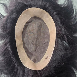 Perruque et toupet pour homme en cheveux indiens Remy Taz Hair - Base mono - Léger, doux et écologique - Product Image 1
