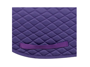 Custom Horse Saddle Pad Purple Quilted | English Riding Saddle Cloth | Wholesale <b>Equestrian</b> Equipment Supplier - Product Image 3