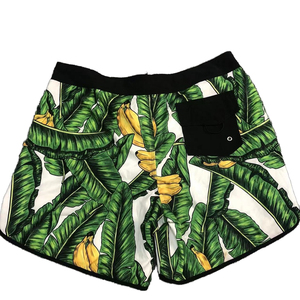 Short de plage pour hommes imprimé hawaïen de vacances personnalisé planche de surf maillot de bain pour hommes fabriqué au Pakistan USA fournisseur - Product Image 4