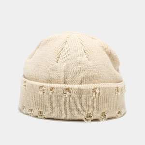 Gorro de Punto Desgastado al por Mayor del Fabricante, Gorro de Invierno con Puño de Alta Calidad Estilo Crochet con Logotipo Personalizado para Otoño - Product Image 3