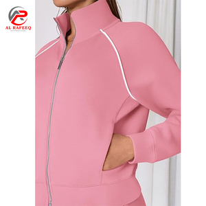 Chándales para mujer Trajes de salón de primavera Sudadera con cremallera y pantalones de chándal con chándal de bolsillo - Product Image 3