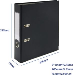 A4 <span class=keywords><strong>A5</strong></span>蓝色分类文件夹塑料纸整理器活页夹，带夹子和手指夹孔扩展整理器文件夹 - Product Image 3