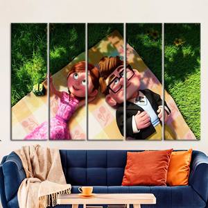 Lienzo Impreso: Arte Abstracto de Carl y Ellie de la Película Up, 5P: Enmarcado para Exhibición - Product Image 1