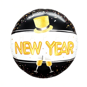 Globo de Año Nuevo 45X51Cm Diseño Feliz Año Nuevo Decoración para Fiestas - Product Image 2