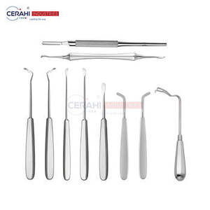 ชุดเครื่องมือผ่าตัดพลาสติกพื้นฐานเครื่องมือผ่าตัดสเตนเลสสตีลพร้อมตัวหนีบกังหันแบบแมนนวล - Product Image 4