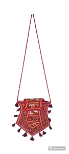 Ethnic Patchwork 100% Cotton Tote Bag with <b>Mirror</b> Work and Hand Embroidered Elephant Motifs Conifer Brand Daily Use - Product Image 3