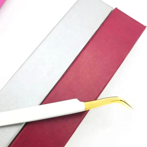 แหนบปลายแหลมสีทองสำหรับมืออาชีพ ขายส่ง สแตนเลส รับผลิตแบรนด์ส่วนตัว (OEM) พร้อมโลโก้และกล่องแบบกำหนดเอง สำหรับต่อขนตาแบบวอลุ่ม - Product Image 6