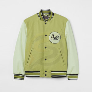 Chaqueta de invierno para hombre hecha a medida 2025, nueva moda, chaqueta de tela de lona con diseño de letras de chenilla bordadas para hombre - Product Image 6