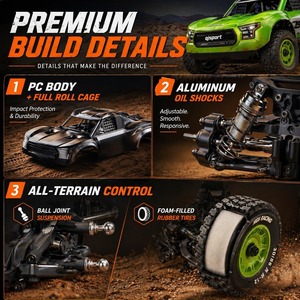 UDIRC 1203PRO 1/12 50MPH 3S Camioneta RC de Pista Corta sin Escobillas con Giroscopio y Diferencial Central 4WD Todoterreno para Desierto RTR - Product Image 3