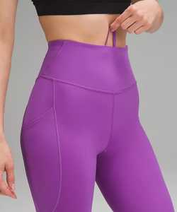 Pantalon de yoga de gymnastique athlétique à la cheville pour femmes avec poches arrière souples taille haute Leggings de couleur unie - Product Image 3