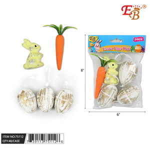 Juego de 48 piezas de huevos de Pascua y zanahorias, suministros navideños para celebraciones de Pascua - Product Image 1