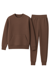 Ensemble de survêtements pour hommes en tissu polaire de coton de haute qualité, logo personnalisé, deux pièces, jogging, tenue de sport, coupe régulière, hiver - Product Image 2