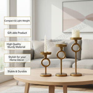 Nordic Boho Direct Factory Nueva llegada Metal Ombre Portavelas y soporte de vela para decoración en fiesta Boda y hogar - Product Image 2