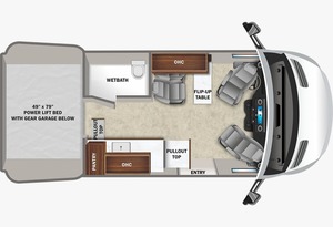 Autocaravana de lujo ENTEGRA LUNCH 19Y 2023 usada, blanca, Euro 5, para 4-6 personas, para acampar - Product Image 4