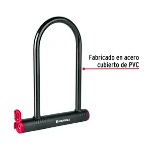 Cadenas en U HERMEX 12 mm pour vélo électrique, en cuivre, fonctionnement manuel, modèle CB-24, serrure de sécurité durable en boîte - Product Image 3