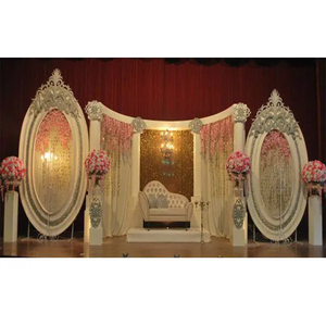 Décor de scène de cérémonie de fiançailles de mariage Configuration de scène de mariage Calgary haut de gamme Scène de réception de mariage élégante - Product Image 1