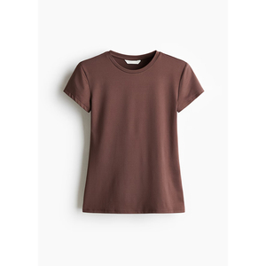 เสื้อยืดผู้หญิงผ้าฝ้าย 100% สกรีนโลโก้ได้ เสื้อผ้าระบายอากาศ ทรงปกติ ใส่สบายสำหรับฤดูร้อน ไซส์ใหญ่ เสื้อเปล่าสไตล์วินเทจ แขนสั้น - Product Image 1
