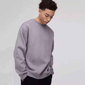 Sweat-shirt à épaules tombantes surdimensionné pour hommes de luxe 100% coton imprimé graphique brodé lourd capuche personnalisée pour la rue d'hiver - Product Image 2
