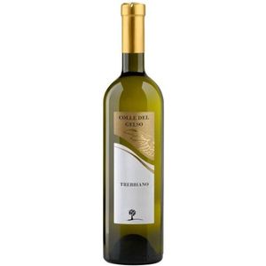 COLLE DEL GELSO Trebbiano Rubicone IGT Crisp Daily Italian White <b>Wine</b> 750ml Made in Italy 6 Bottles Per Box - Product Image 1