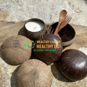 Cuenco de cáscara de coco con cuchara/Natural Ecológico Kokosnussschale Hecho a mano Logotipo personalizado Batido 500ml Cuenco de coco natural - Product Image 4