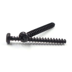 Tornillo de Fijación Métrico de Acero Inoxidable 410, Clase 4, Perfil Bajo, Fosfatado Negro, Precisión, Aislamiento, M2.5, M3, M4 - Product Image 1