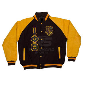 Veste de Sororité pour Hommes Personnalisée Symboles Grecs Veste de Sororité Classique pour Hommes - Product Image 1