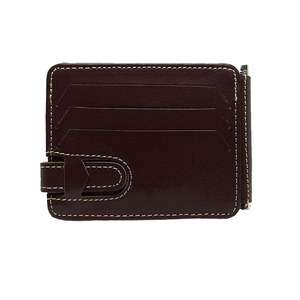 กระเป๋าเงิน RFID ทรงสลิมสำหรับผู้ชายกระเป๋าแมสเซนเจอร์สีทองพร้อมคลิปหนีบเงินแบบเปิดสไตล์วินเทจปรับแต่งได้ - Product Image 1