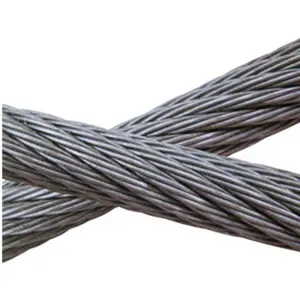 1/4" 3/8" 1/16" 20mm 40mm 6x36 IWRC Steel Rope Flexible Ungalvanized Steel Wire Rope 7x7 Galvanized Aircraft Cable