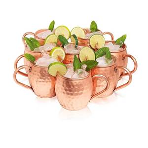Nouveau Design Moscou Mule Tasses Noir Moscou Mule en Cuivre Tasse avec Haute Qualité Minimaliste Pur Cuivre Sans Plomb Gobelet - Product Image 5