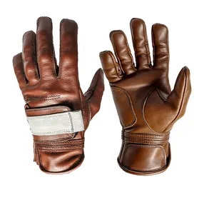 Sarung tangan mekanik Anti licin, sarung tangan kulit kerja kualitas tinggi Anti getaran dan kerja industri oem