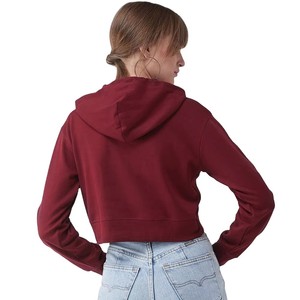 Women's Trendy Cropped Zip Hoodie-Winter Front Design Y2K Style <b>Fleece</b> Fabric Lightweight Customizable Color & Logo - Product Image 2