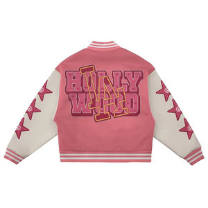 OEM Custom College Jacket Long Sleeves Varsity Jacket for men With Embroidered Logo Free Design Down Material for Winter - Product Image 3