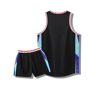 Uniforme de basket-ball pour hommes grande taille respirant personnalisable sans manches à séchage rapide 100% polyester avec motifs imprimés - Product Image 5